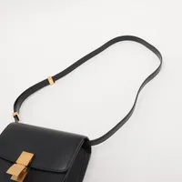 セリーヌ クラシックボックス スモール レザー ショルダーバッグ