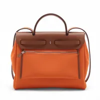 エルメス ハーバッグ ゼップ PM トワイル オフィシエ エルメス エールバッグジップPM トワルオフィシエxレザー
