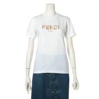 フェンディ 21年 コットン Tシャツ XXS レディース ホワイト