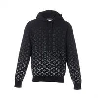 ルイ・ヴィトン LOUIS VUITTON パーカー 22AW コットン RM222Q モノグラムグラディエント ブラック ヴィトン 22AW コットン パーカー S メンズ ブラック RM222Q