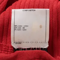 シャネル ココマーク P37 コットン ワンピース 34 レディース レッド