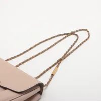 クロエ エルシー レザー チェーンショルダーバッグ ピンクベージュ