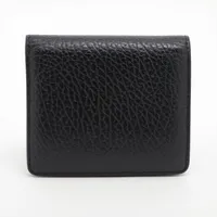 メゾン マルジェラ コンパクトウォレット 2つ折り財布 ブラック 4ステッチ Maison Margiela メゾンマルジェラ MAISON MARGIELA 財布 二