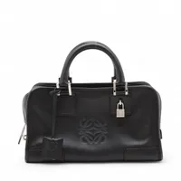 LOEWE アマソナ28 レザーブラック ロエベ アマソナ28 レザー ハンドバッグ ブラック A3714037