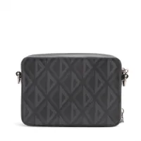 ほぼ未使用 極美品 Dior ショルダーバッグ CDダイアモンド 正規品 ディオールオム CDダイヤモンド PVCxレザー ショルダーバッグ