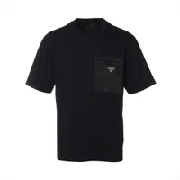 プラダ トライアングルロゴ 24年 コットン Tシャツ M メンズ