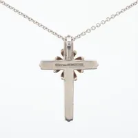 ◇ティファニー◇ シグネチャークロス ネックレス Ag925 Au750 7.8 ティファニー シグネチャー クロス ネックレス 750 925 RD1fe