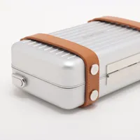 毎日壁球【新品未使用】RIMOWA パフューム アトマイザー シルバー リモワ パーソナル アルミニウムxレザー ショルダーバッグ