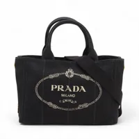 プラダ キャンバス カナパ 2way バッグ 1BG350 PRADA Canapa 2 Way Bag 1BG350 Canvas Black | eBay
