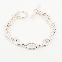 エルメス シェーヌダンクルGM ブレスレット 15コマ 925 76.7g シルバー