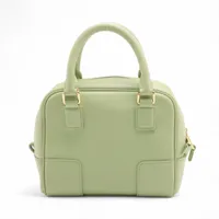 ♡LOEWEライムグリーン♡ ロエベ　ハンドバッグ アマソナ パンチレザー ♡LOEWEライムグリーン♡ ロエベ ハンドバッグ アマソナ パンチ