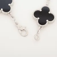 ヴァンクリーフ&アーペル ヴィンテージアルハンブラ 5P オニキス