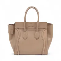 セリーヌ　ラゲージ セリーヌ ラゲージ マイクロショッパー レザー ハンドバッグ