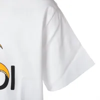 フェンディ 23年 コットン Tシャツ L メンズ ホワイト FY1144