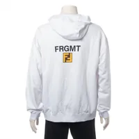 FENDI 23年 コットンパーカーXL ホワイト 　 ポケモンカイリュー フェンディ 23年 コットン パーカー XL メンズ ホワイト FY1143