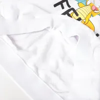 フェンディ 23年 コットン パーカー XL メンズ ホワイト FY1143