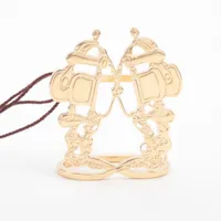 新品未使用　エルメススカーフリング ブリッドドゥガラ ゴールド エルメス Brides de Gala ブリッド ドゥ ガラ スカーフリング GP