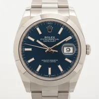 ロレックス デイトジャスト 126300 SS SS AT 青文字盤 あまりごま2