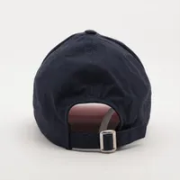 セリーヌ ロゴ ベースボールキャップ M コットン ネイビー