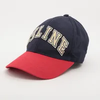 CELINE 正規品　セリーヌ　ロゴ　ネイビー ベースボールキャップ M CELINE ベースボールキャップ 2AUT6013Y トリオンフ(506082627
