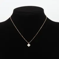 送料関税込Vintageアルハンブラグレーシェルネックレス★Bランク ヴァンクリーフ&アーペル ピュア アルハンブラ グレーシェル