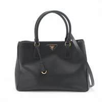 PRADA サフィアーノラクス レザーBN1874 プラダ サフィアーノラクス ガレリア レザー 2WAYハンドバッグ