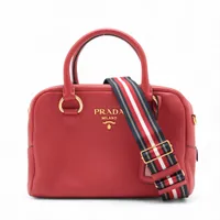 ヴィンテージ☆PRADA☆フェニックスレザーバッグ2WAY レザー ヴィッテロ フェニックス 2WAY トートバッグ ネロ