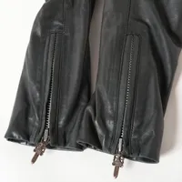 Chrome Hearts JJ Dean Leather jacket Leather size L Black × Silver