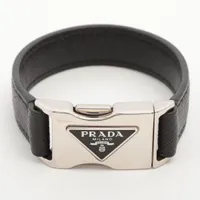 【未使用】プラダ アームカフ ブレスレット レザー ブラック シルバー金具 楽天市場】prada バッグ（ブレスレット｜レディースジュエリー