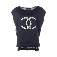 シャネル　ココマーク　カットソー　スポーツライン　正規品 レア 美品 vintage CHANEL 07P スポーツライン デカココマーク T