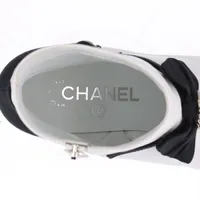 美品 シャネル CC チャーム チェーン レザー ショートブーツ 36 1/2 シャネル ココマーク チェーン レザー ショートブーツ 36