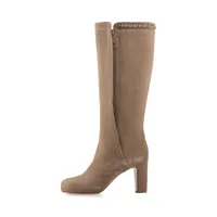 【CHANEL】ロング ブーツ スウェード ココマーク ジップ 楽天市場】CHANEL High Boots ロング ブーツ ココマーク
