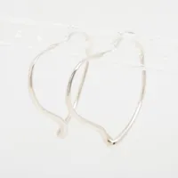 ティファニー オープンハート フープピアス 925 8.9g シルバー