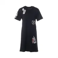 ヴィトン 18SS シルク ワンピース 34 レディース ブラック