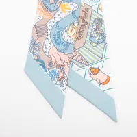 エルメス ツイリー SPLASH PARK スプラッシュパーク ブルー/ローズボ エルメス ツイリー SPLASH PARK スプラッシュパーク ブルー