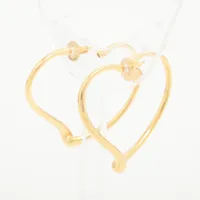 最終値下げ！　極美品✨ ティファニー ピアス オープンハート ミニ 750 yg 極美品✨ ティファニー ピアス オープンハート ハート AG925
