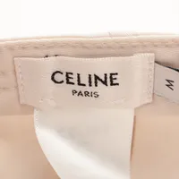 セリーヌ 2AUY0969P トリオンフ キャップ M コットン ホワイト