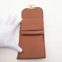 セリーヌ トリオンフ スモールフラップウォレット レザー