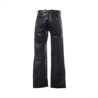 クロムハーツ パンツ レザー サイズ31 ブラック×シルバー オールド