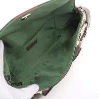 グッチ GGキャンバス ホースビット キャンバスxレザー 2WAY