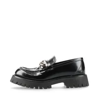 極美品 ALL BLACK レザー 厚底ローファー フリンジ 38 24㎝ Woman ブラック トッズ レザー フリンジ ローファー