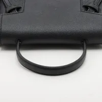 未使用級　新型　セリーヌ　ベルトバッグ　ナノ　ハンドバッグ　2way ブラック セリーヌ ベルトバッグナノ レザー 2WAYハンドバッグ ブラック
