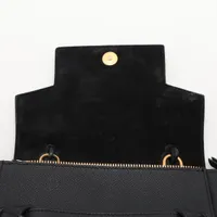 セリーヌ ベルトバッグナノ レザー 2WAYハンドバッグ ブラック