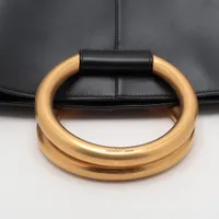 サンローランパリ レザー ハンドバッグ ブラック 791193