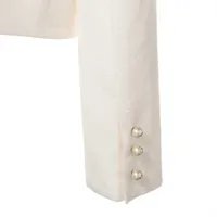 ケトリユ定価70万円✨　ディオール クロップドジャケット アイボリー クリスチャンディオール 24SS ウール ノーカラージャケット I40