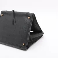 ✨美品✨CELINE セリーヌ ラゲージ ファントム クロコ型押し FAVOLOSO ダイヤモンド / CELINE セリーヌ ブラック クロコ型