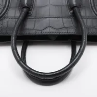 ✨美品✨CELINE セリーヌ ラゲージ ファントム クロコ型押し FAVOLOSO ダイヤモンド / CELINE セリーヌ ブラック クロコ型