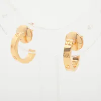 カルティエ　ラブピアス　ミニ　YG 中古特価】 Cartier カルティエ ミニラブ ピアス 750 YG 3.6g