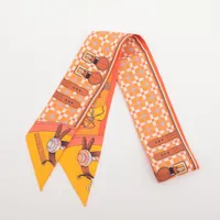 【美品！早い者勝ち！】HERMES　ツイリー 馬車の変遷 オレンジ Twilly 《馬車の変遷》 | Hermès - エルメス-公式サイト