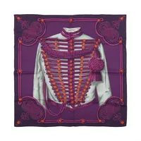 エルメス カレ70 ピンク パープル HERMES（エルメス） カレ 70 ブリッドドゥガラ ビジュー シルク